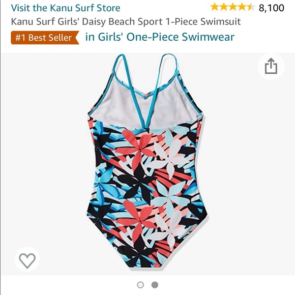 Kanu girls swimsuit, size 5 - Picture 2 of 5